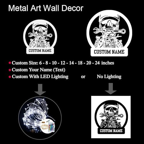 Zikako Custom Forklift Driver Metal Wall Art LED Light Sign