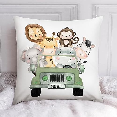 HawSkgFub Safari Animal Plush Pillowcase Throw