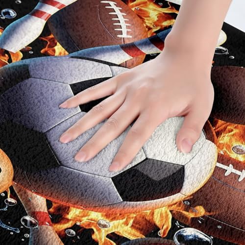 Feelyou Vibrant Ball Sports Bath Rug 20x32