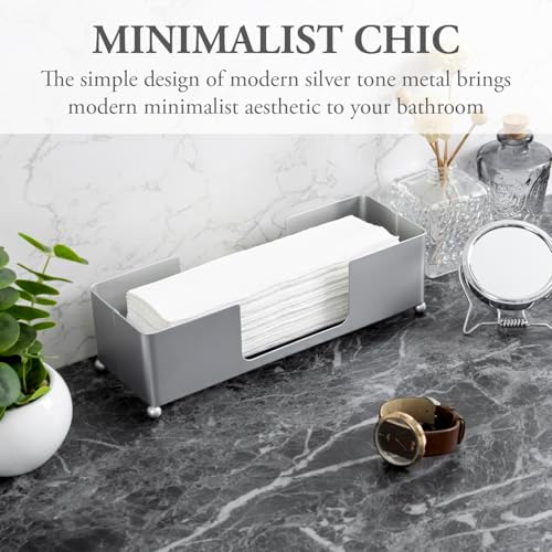 FOLDABLE METAL TABLETOP PAPER TOWEL DISPOSER TRAY