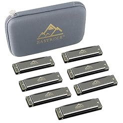 EASTROCK Harmonica à 7 touches 10 trous. Clé c d e f g a BB Harmonie diatonique pour joueurs professionnels, débutants, cadeaux pour étudiants, adultes, amis. - Les Beatles, Paul McCartney, John Lennon, RIngo Starr, George Harrison