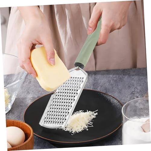 Ergonomic stainless steel cheese grater set with nonslip handle for easy grating