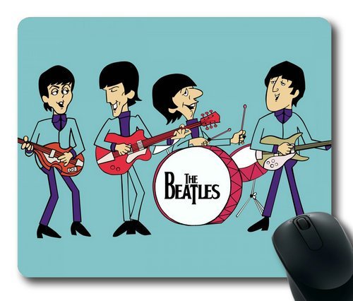 Customizablestyle the Beatles Cartoon Mousepad, Customized Rectangle DIY Mouse Pad - Les Beatles, Paul McCartney, John Lennon, RIngo Starr, George Harrison Customizablestyle the Beatles Cartoon Mousepad, Customized Rectangle DIY Mouse Pad