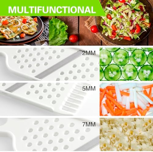 High-Quality 3-in-1 Mandoline Slicer for Vegetables and More