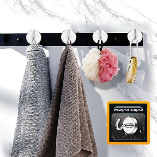 Heavy Duty Magnetic Hooks 80 Lbs Silver Pack of 10