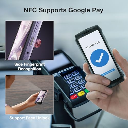 DOOGEE S Mini Outdoor Handy, 4.5 Zoll 15GB+256GB/TF 2TB Outdoor Smartphone, Helio G99 Smartphone ohne vertrag, Android 13 Handy, 50MP+8MP, IP68 Smartphone, 3000mAh Akku/NFC/OTG/Face ID/GPS, Schwarz – Bild 8