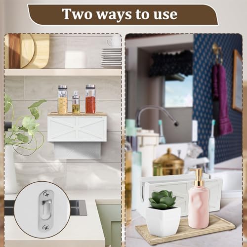 Sturdy Wall-Mounted Paper Towel Dispenser with Lid