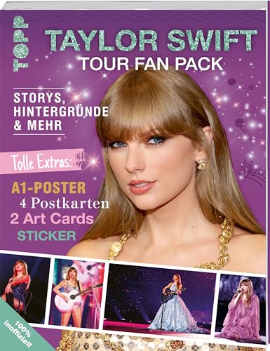 Taylor Swift Tour Fan Pack. 100% inoffiziell: Storys, Hintergründe & mehr. Tolle Extras: A1-Wendeposter, 4 Postkarten, 2 Art Cards, Sticker