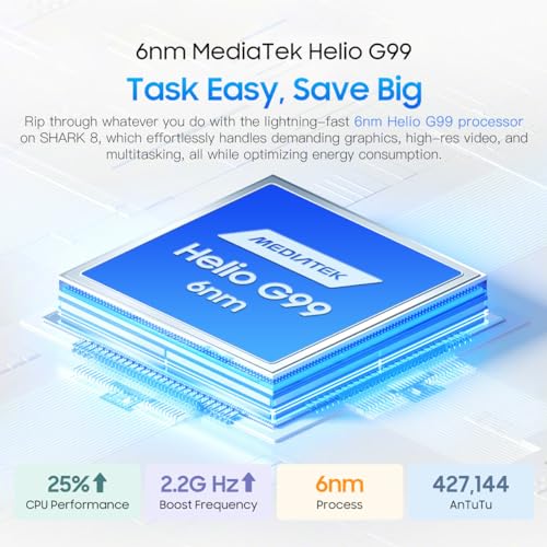 Blackview Shark 8 Smartphone Ohne Vertrag, 16GB+256GB, 6,78" FHD+ 120Hz, 64MP+13MP Kamera, 33W Schnellladung, DREI Kartensteckplätze, Android 13 Handy, Smart-K Box Lautsprecher, GPS NFC Schwarz – Bild 6