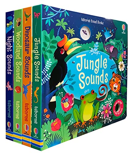 Lingtoolator on 4 Books Set (Series 1) (Jungle Sounds, Dinosaur Sounds, Woodland Sounds, Night Sounds)