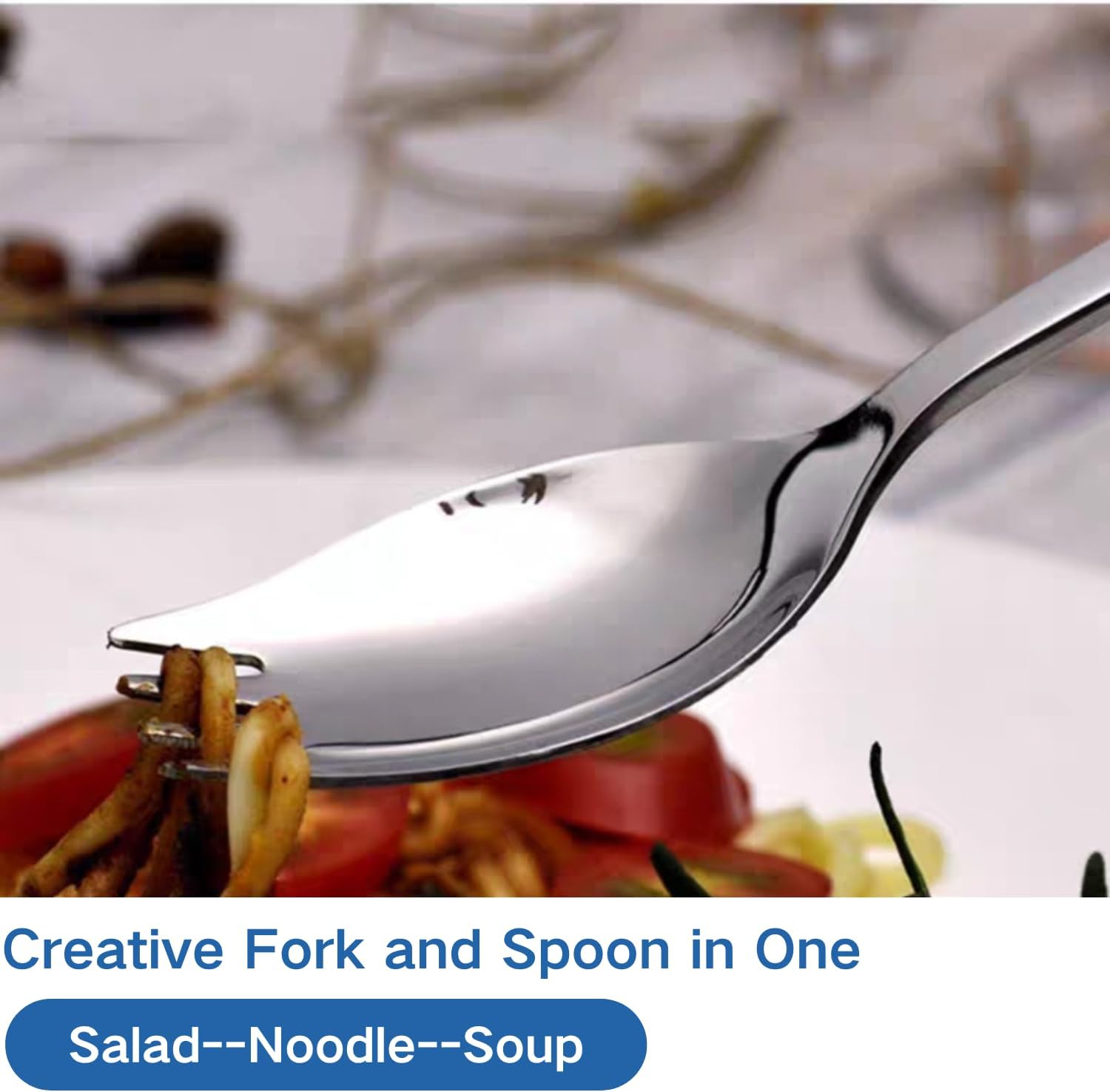 4 Pack Stainless Steel Sporks for Everyday Use