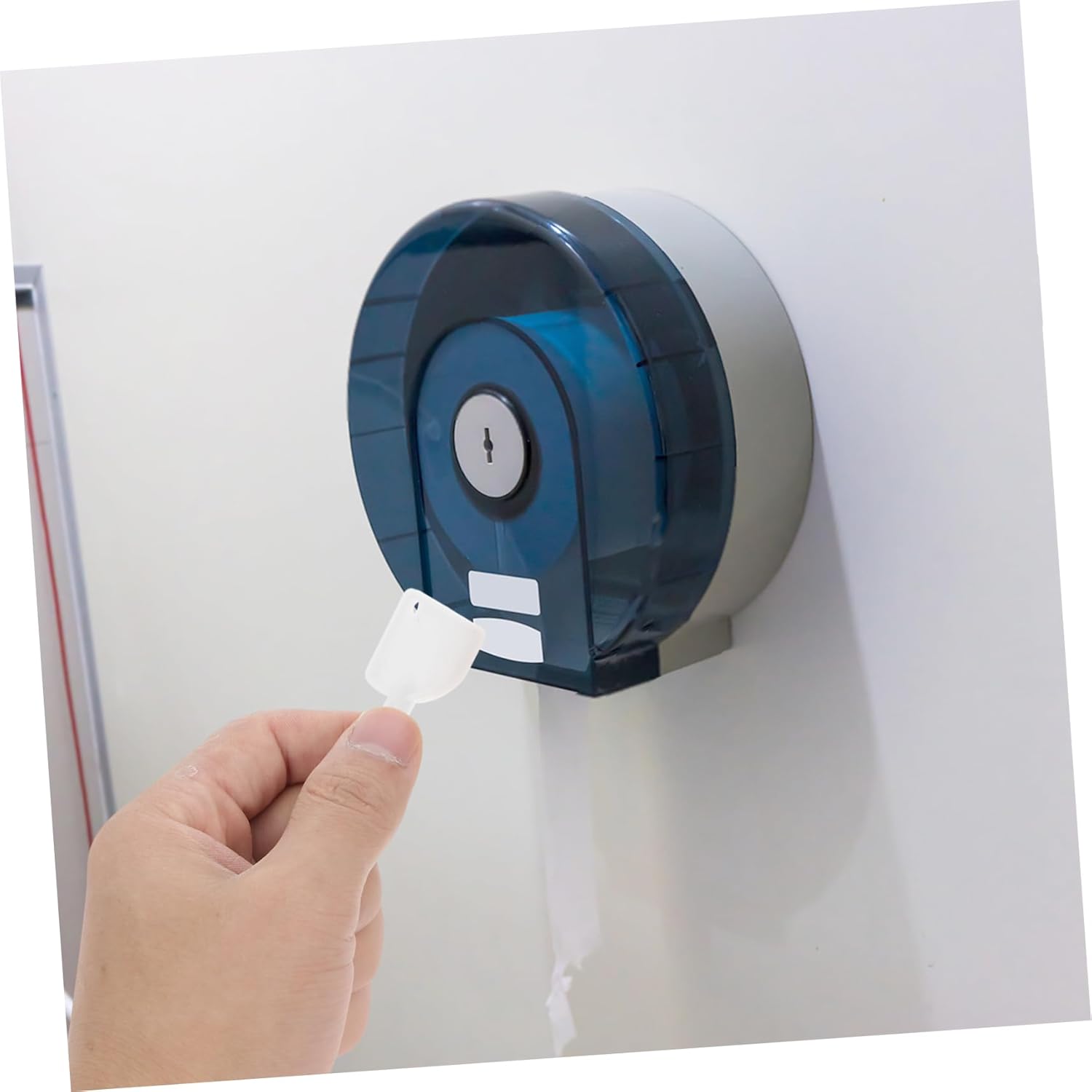 Mobestech Paper Towel Key Replacement withStylish locked Tissue Box for Restroom Use