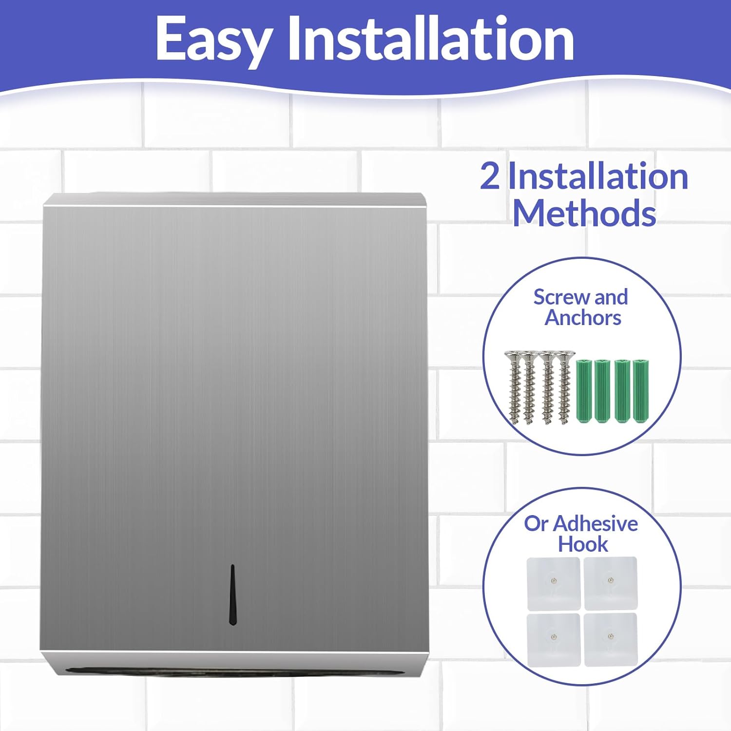 Heavy Duty Wall-Mounted Paper Towel Dispenser