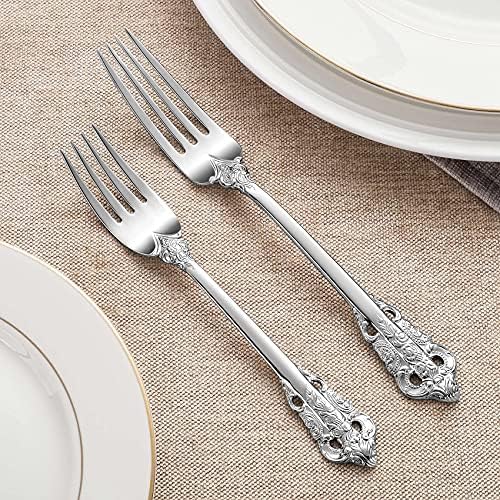 KEAWELL Dinner Fork Set of 4 8 Inches 1810 Stainless Steel 1