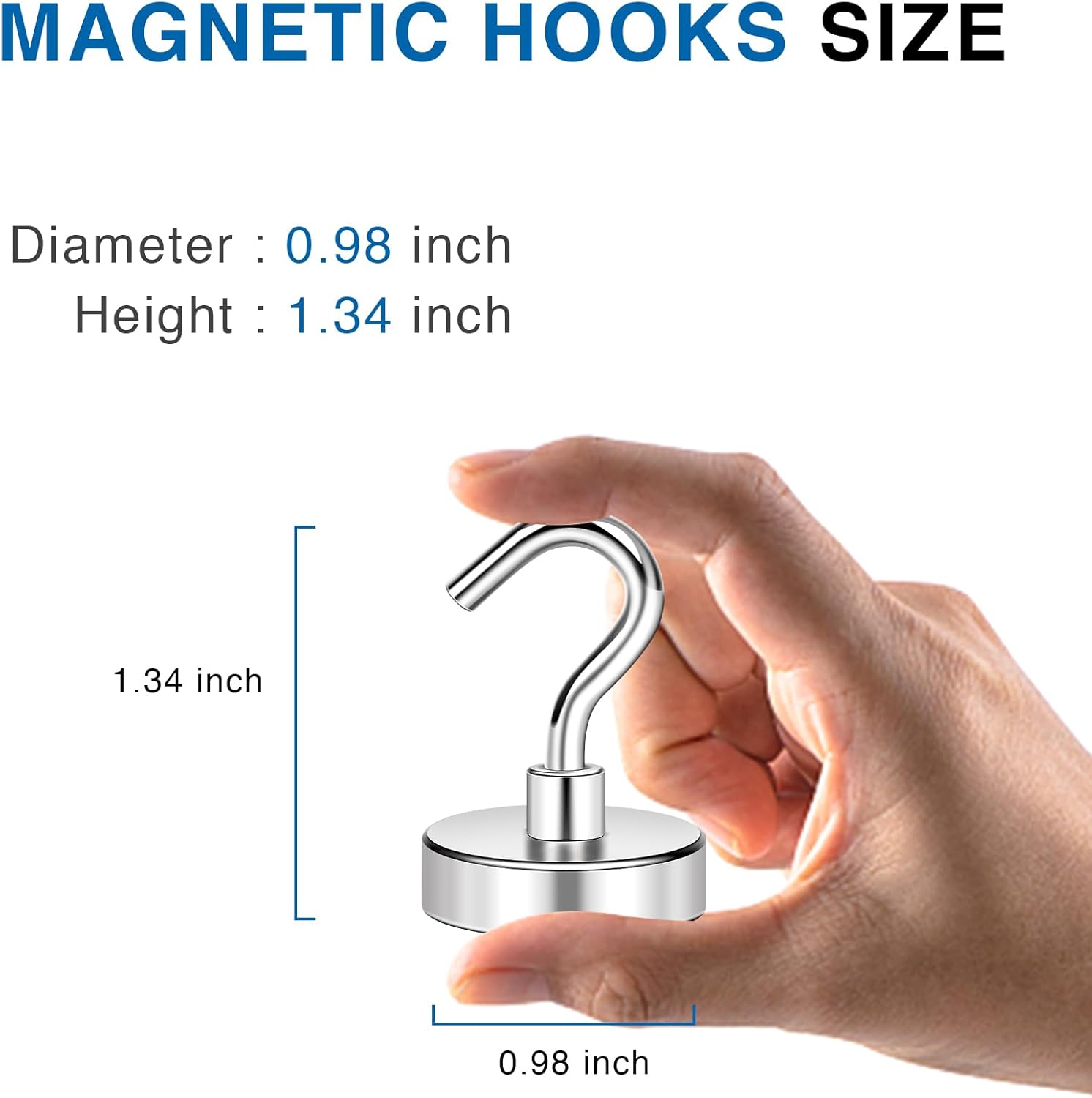 LOVIMAG Heavy Duty Magnetic Hooks 12 Pcs for Cruise and Home Use