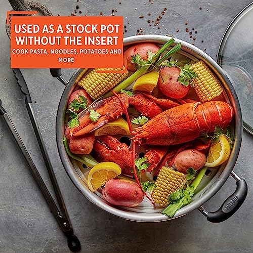 IMUSA Aluminum 24-Quart Steamer