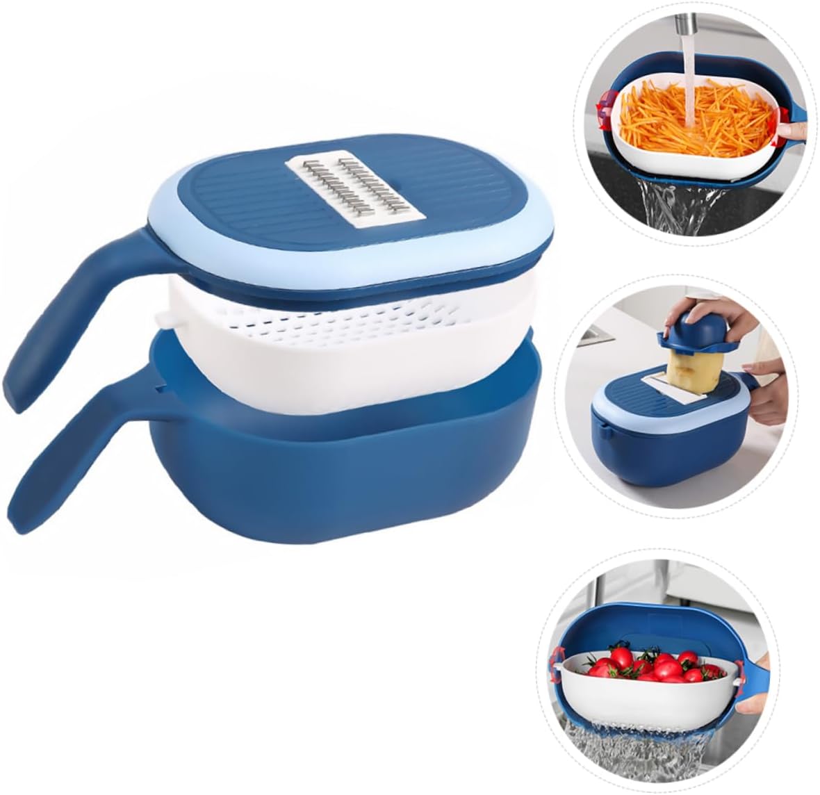 ABOOFAN Multi-Functional Veggie Slicer Cutter Grater Dicer Egg Separator