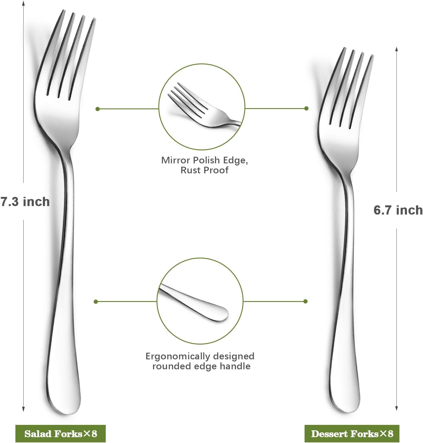 SANTUO Stainless Steel Flatware Set for Dinning