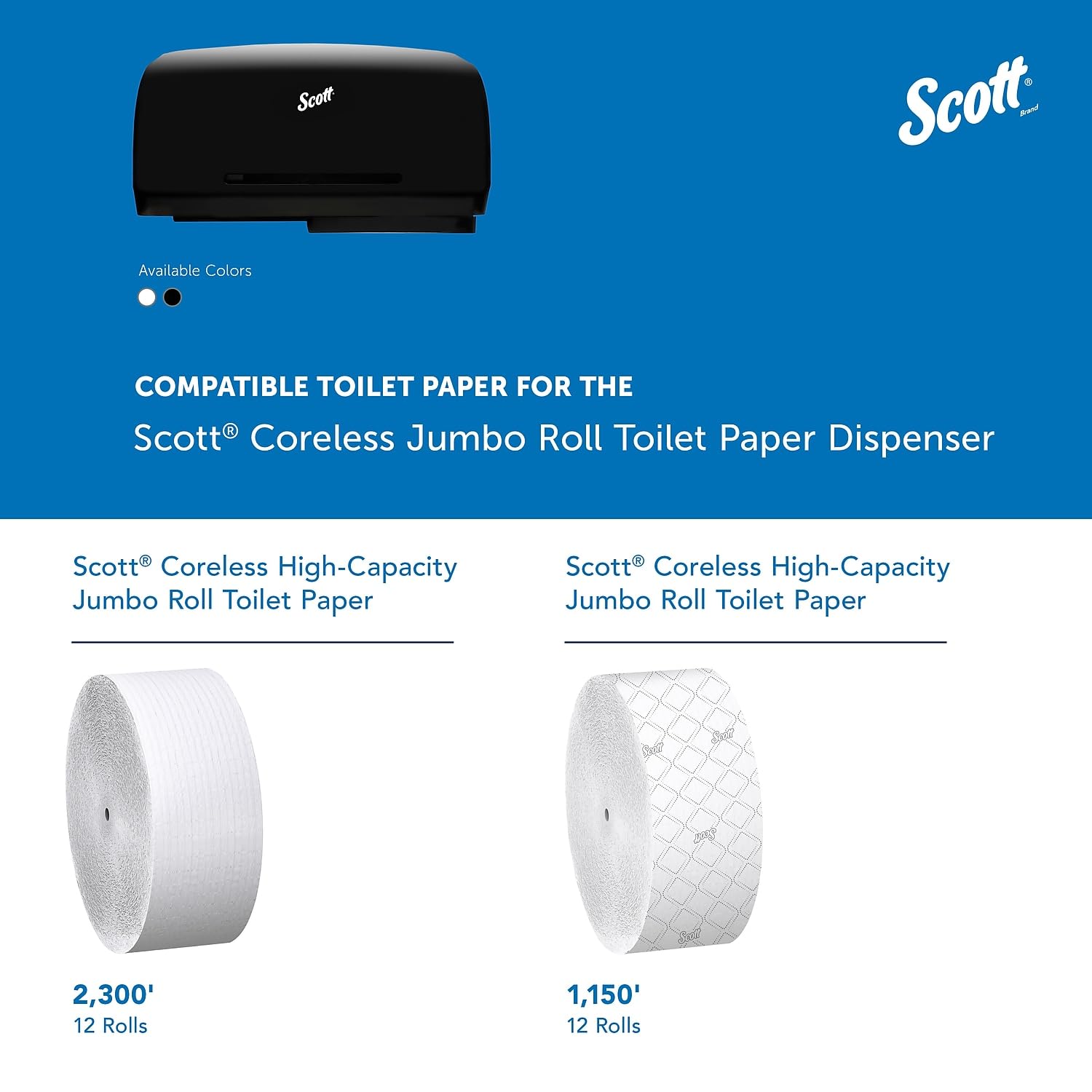Professional Coreless Twin Toilet Paper Dispenser