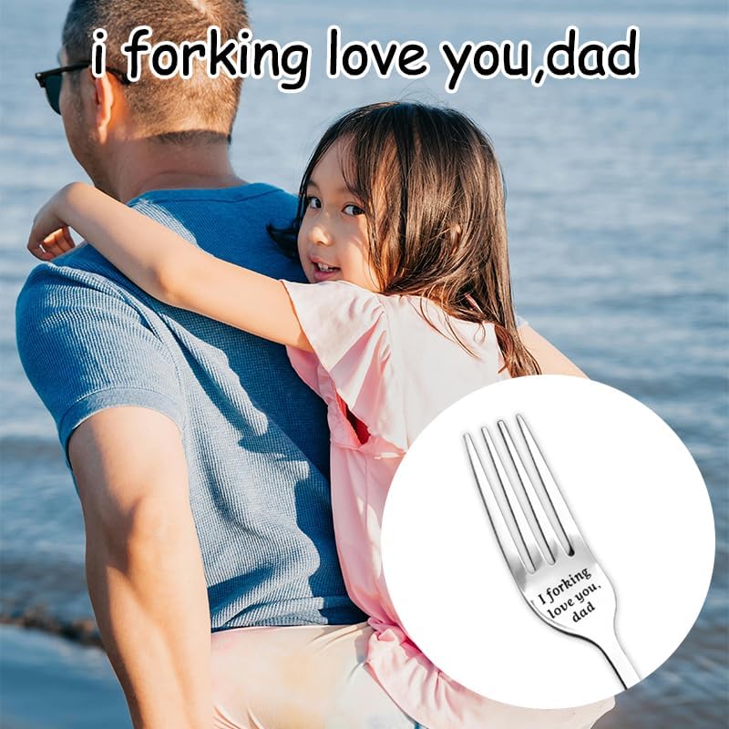 I Forking Love You Dad Engraved Salad Fork