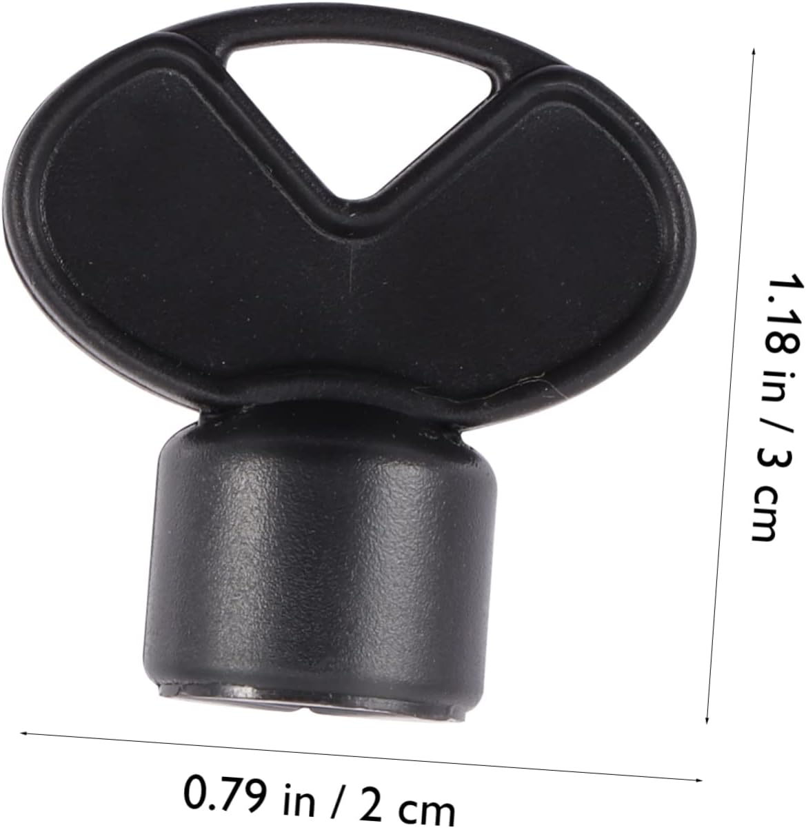Elegant 2-Piece Toilet Paper Dispenser Keys with Triangle Lock