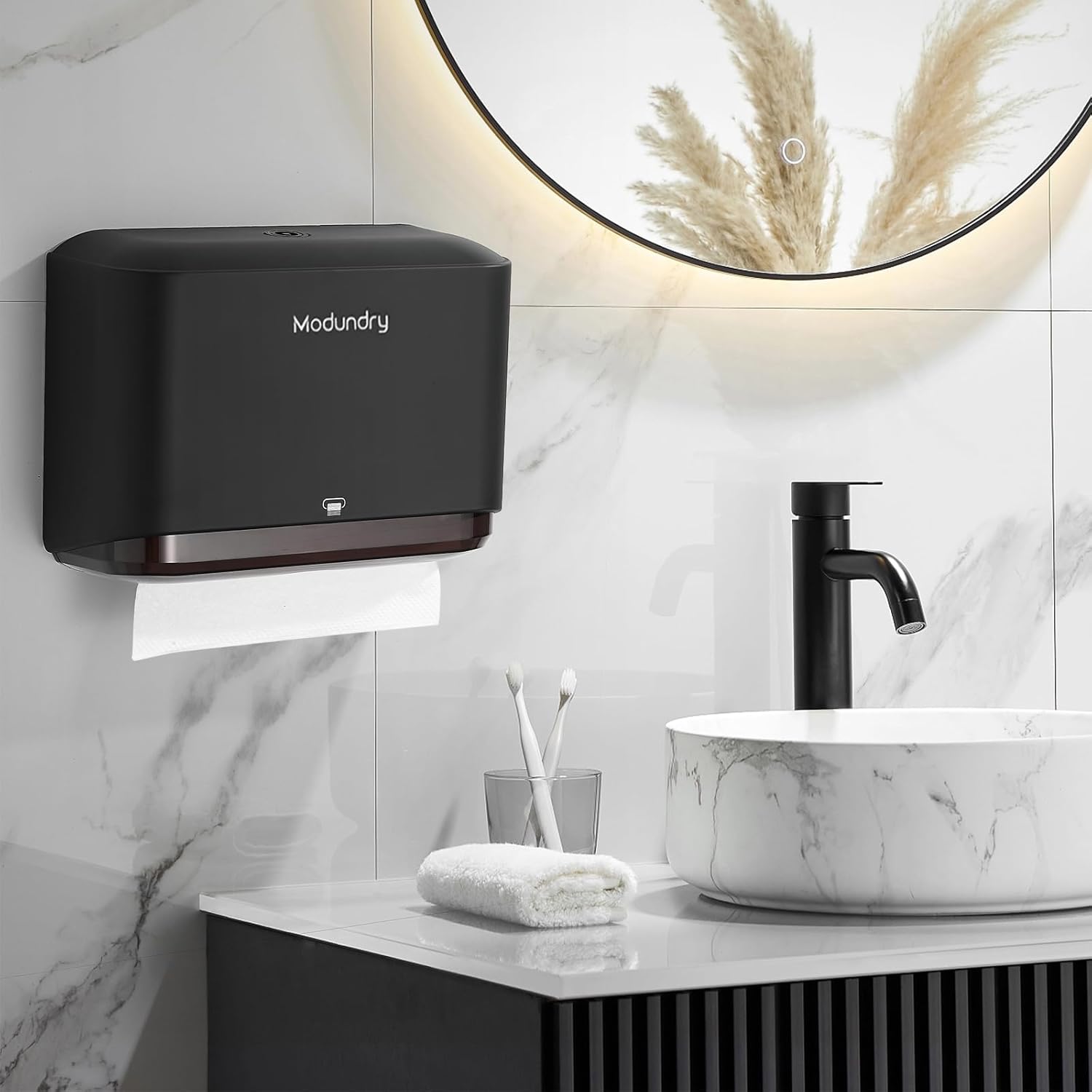 Modundry Wall-Mounted Paper Towel Dispensers with Smart Lock Adhesive No Drilling