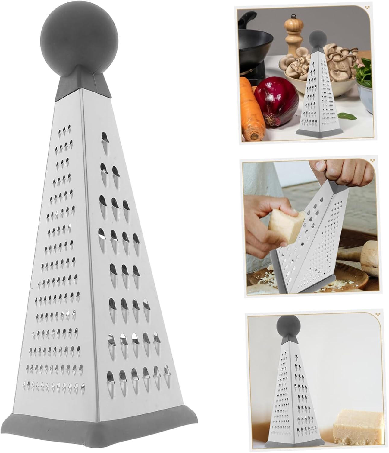 COLLBATH Efficient Kitchen Tool Cheese Vegetable Grater Stainless Steel Box Easy to Clean