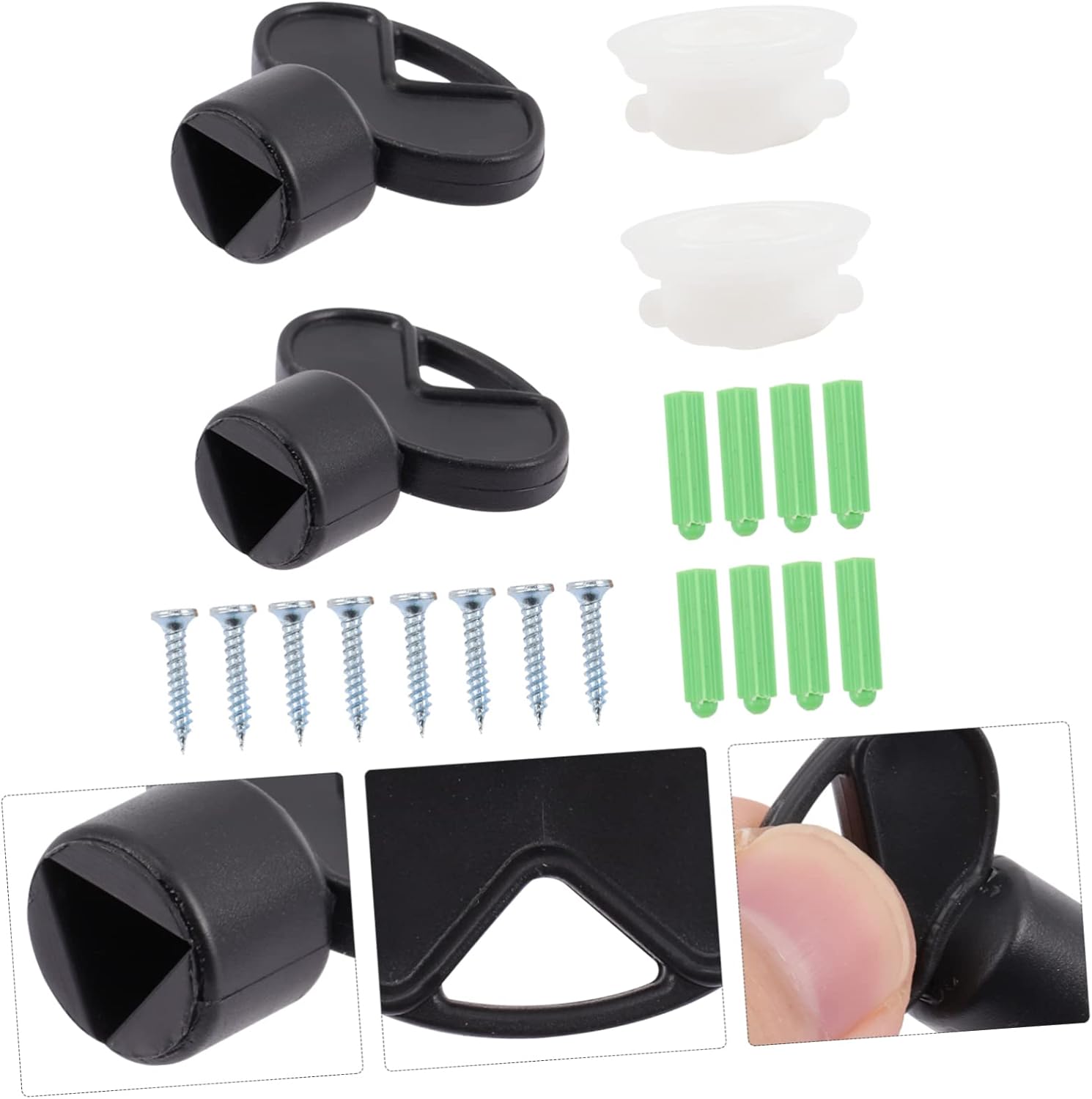 4-Pack Dispenser Key Set for Durable Compact Towels in Restrooms