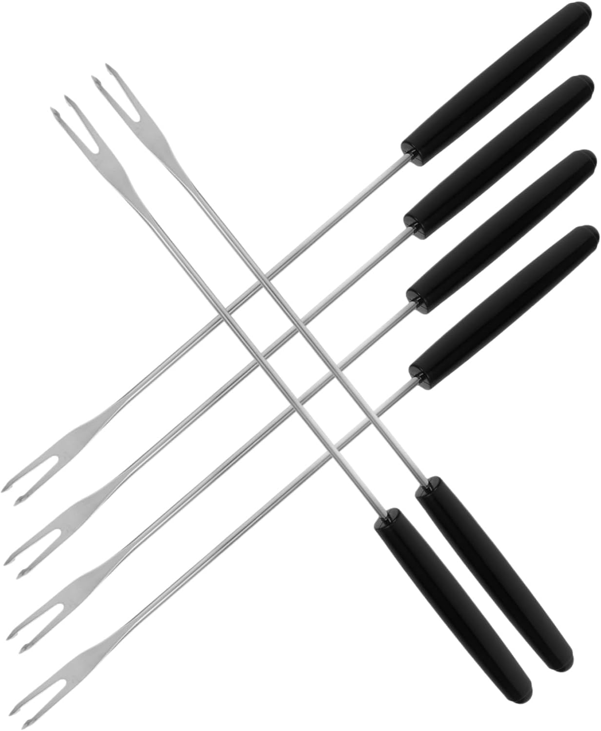 Stainless Steel Dessert Fork Set Comfortable Design for Cheese Fondue