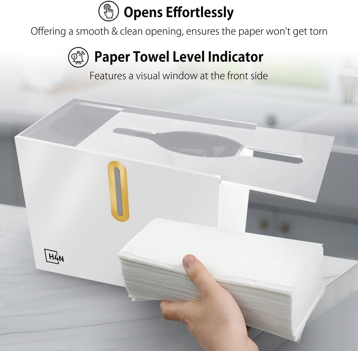 Compact Paper Towel Dispenser with Single Sheet Dispensing