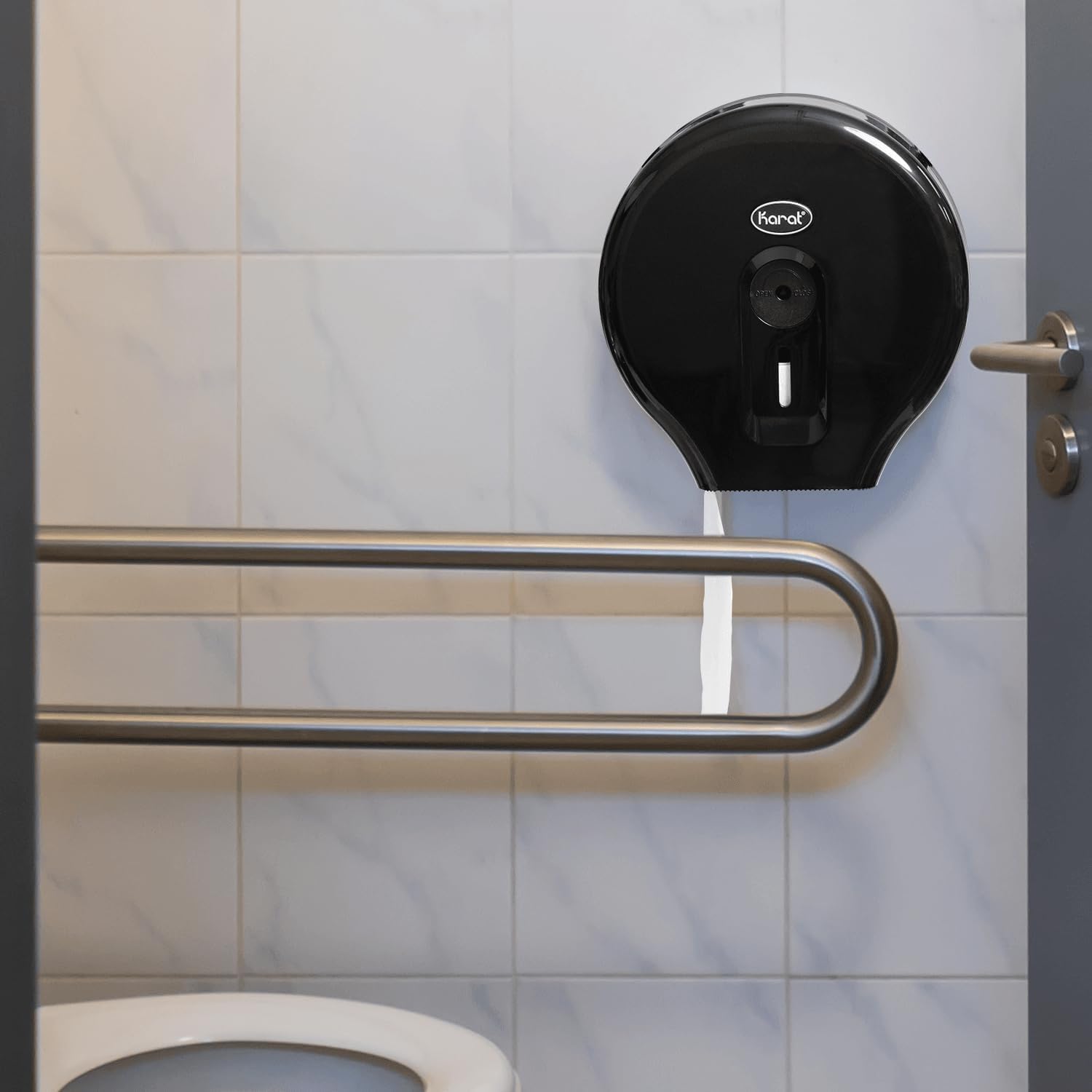 Wall-Mounted Jumbo Tissue Dispenser - Karaoh Jumbo Roll Tissue Dispo with 10 Roll