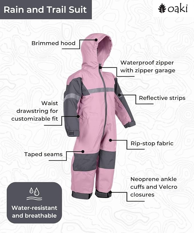 Oaki Wear Toddler Rain and Trail Suit