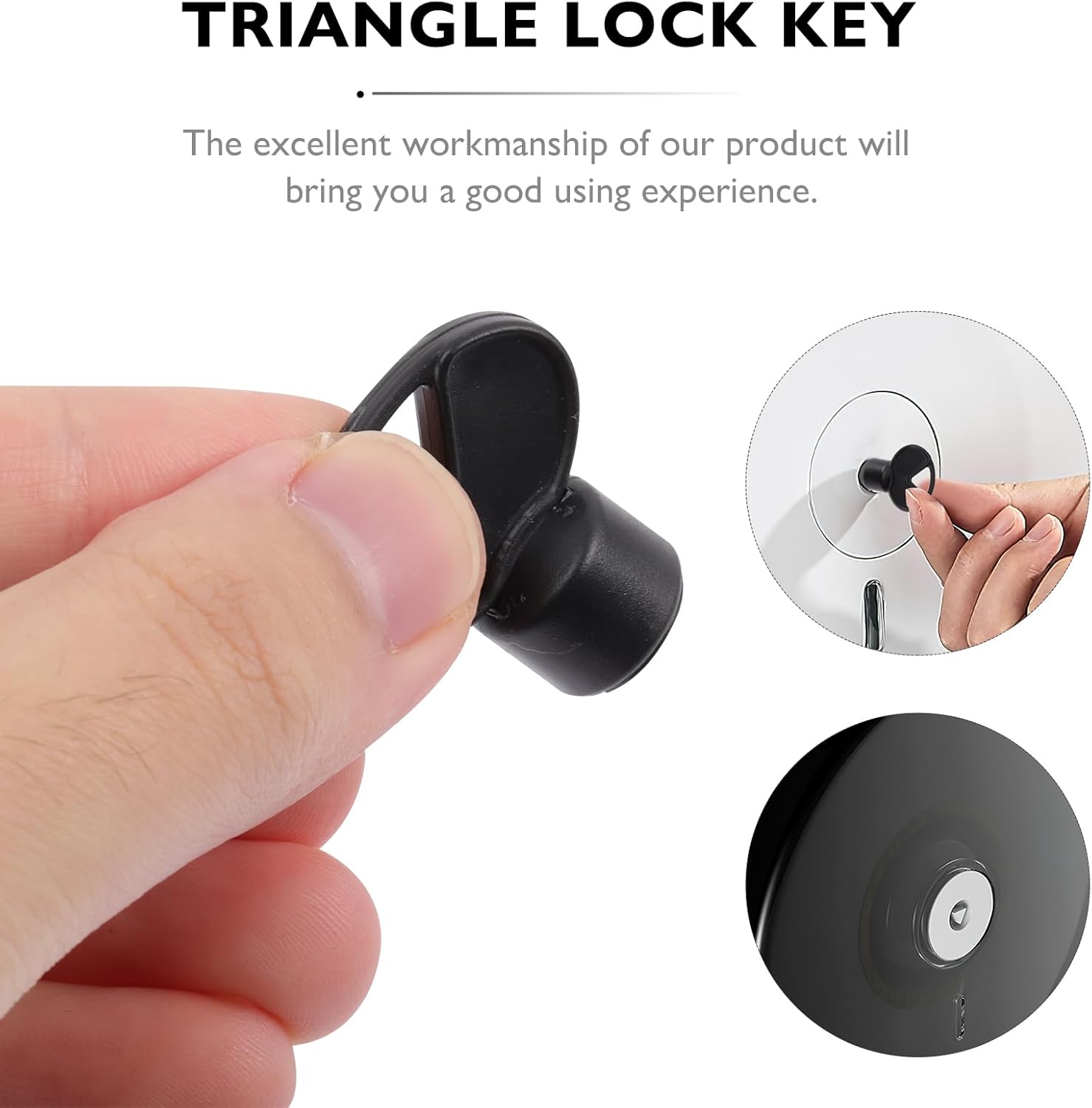 Triangular Replacement Keys for Toilet Paper Dispensers 2 Count