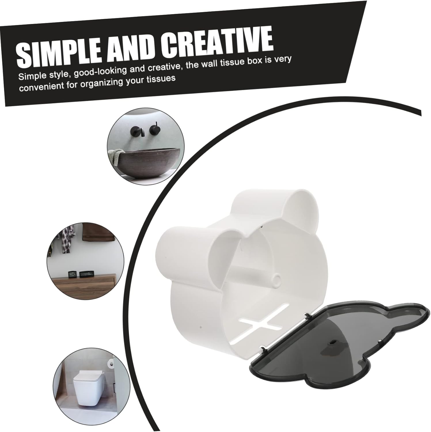 Wall-Mounted Bath Tissue Holder Catiebye