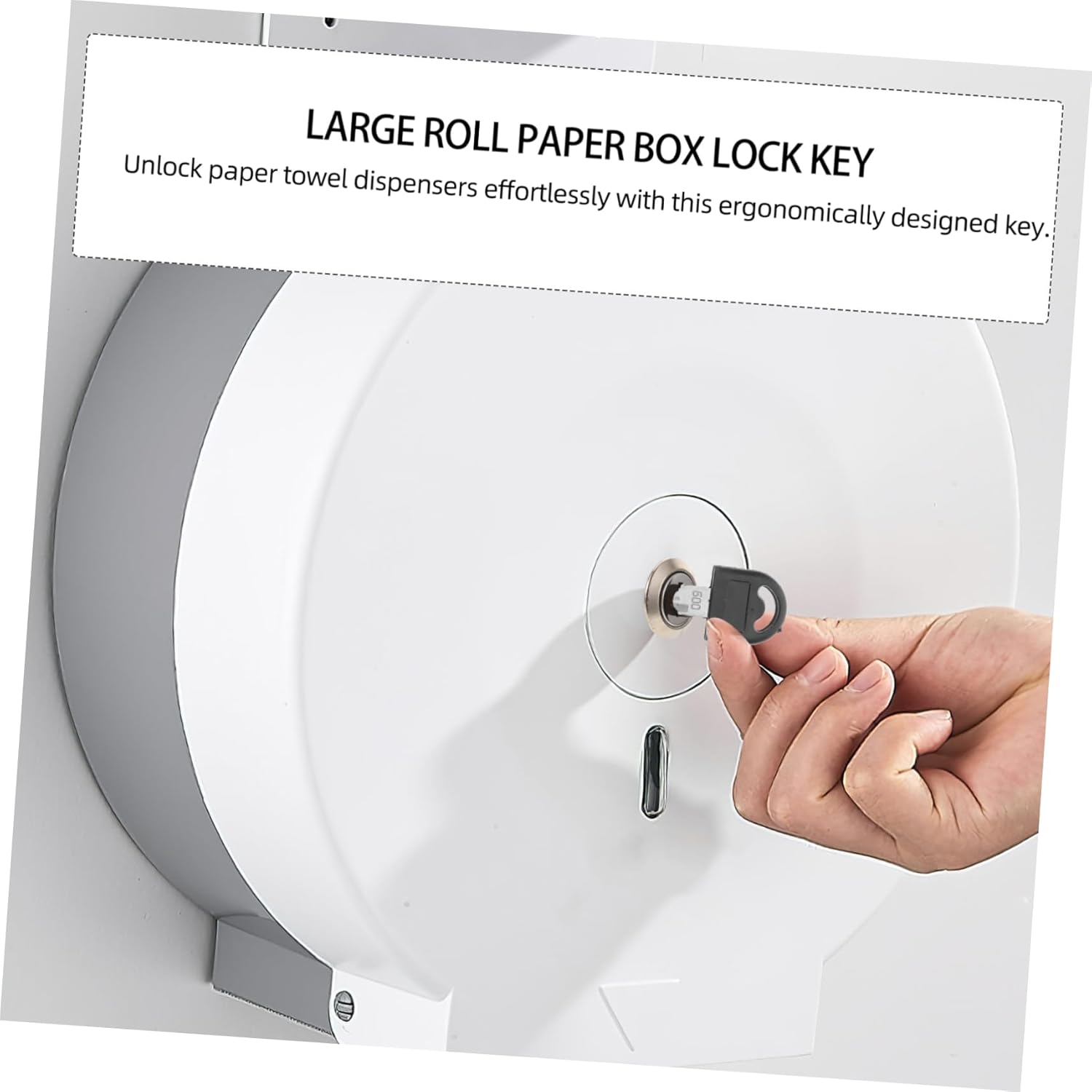 Stainless Steel Paper Dispenser Lock Key for Commercial Use