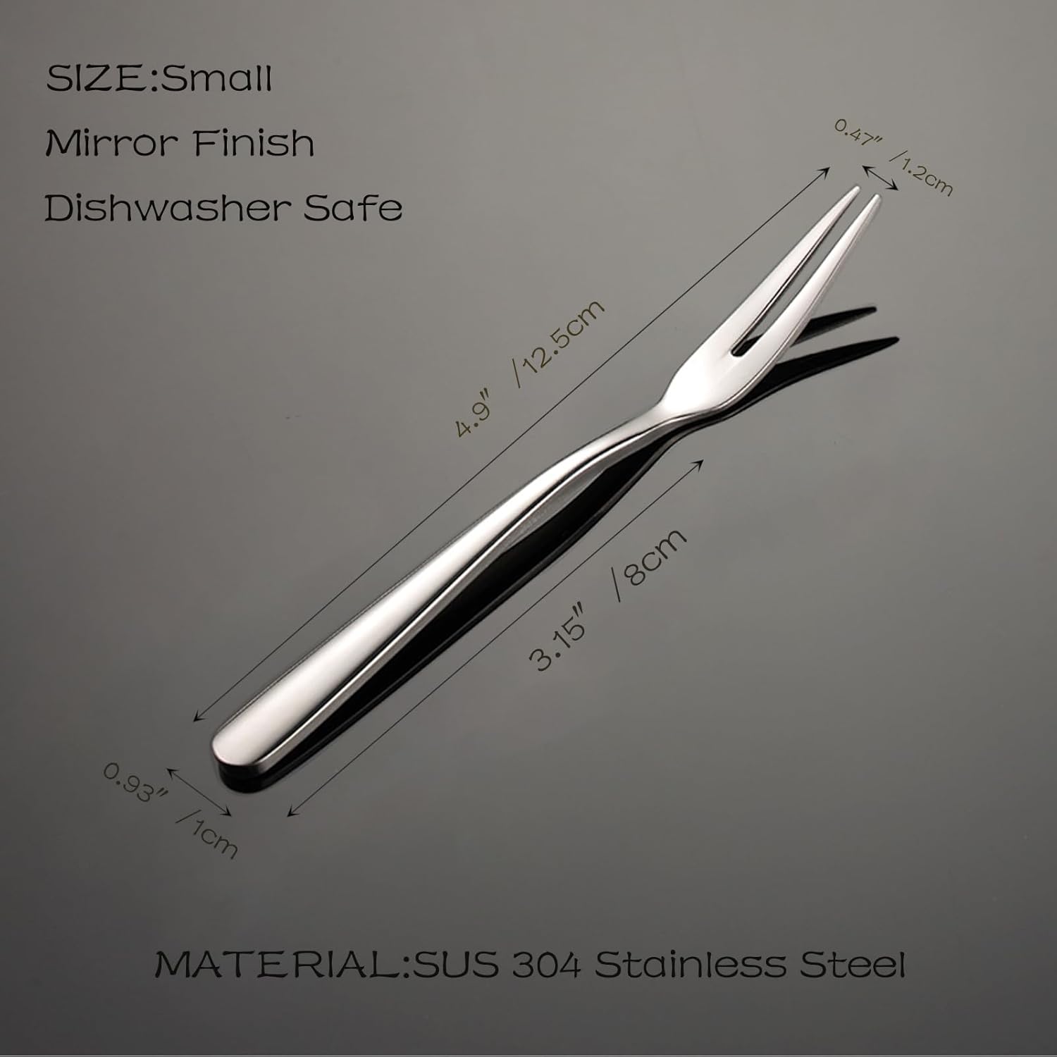Deluxe Stainless Steel Fruit Forks
