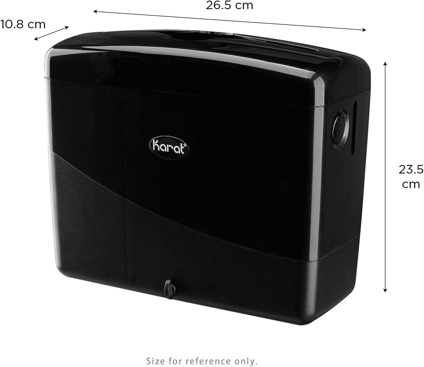 Karat Tall Fold Tabletop Napkin Dispenser Black Versatile Durable Commercial Use