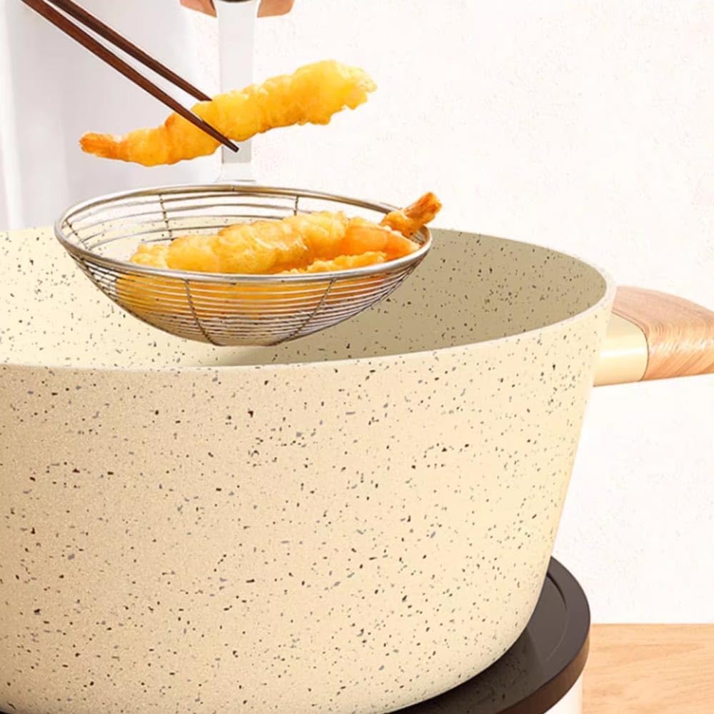 Non-Stick Stock Pot with Heat-Resistant Lid for Easy Cooking