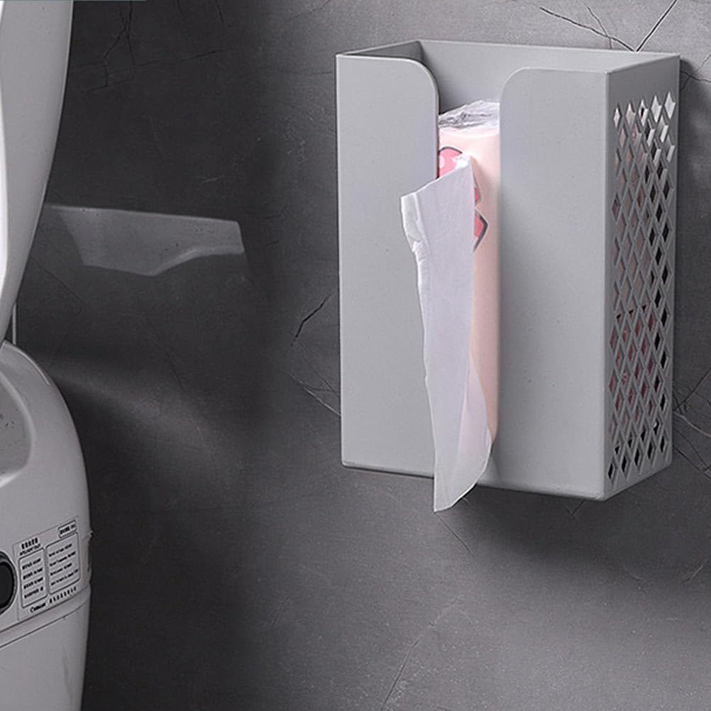 Hemoton Wall-Mounted Tissue Holder No Punch Dispenser for Bathroom Beyond
