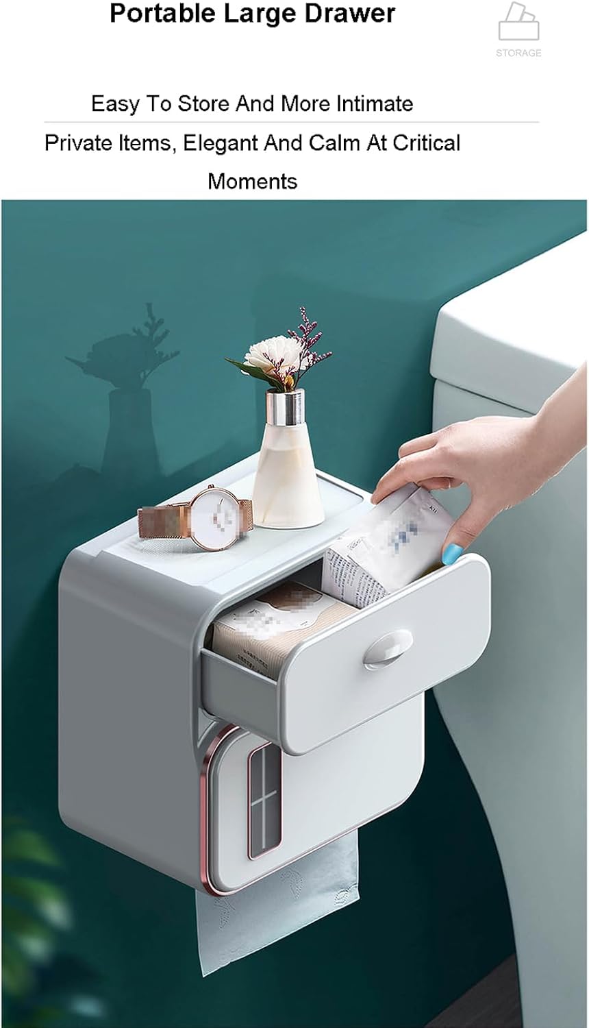 Space-Saving Wall-Mounted Toilet Paper Dispenser