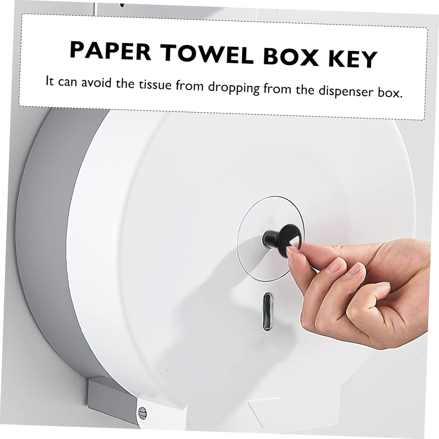 Elegant 2-Piece Toilet Paper Dispenser Keys with Triangle Lock