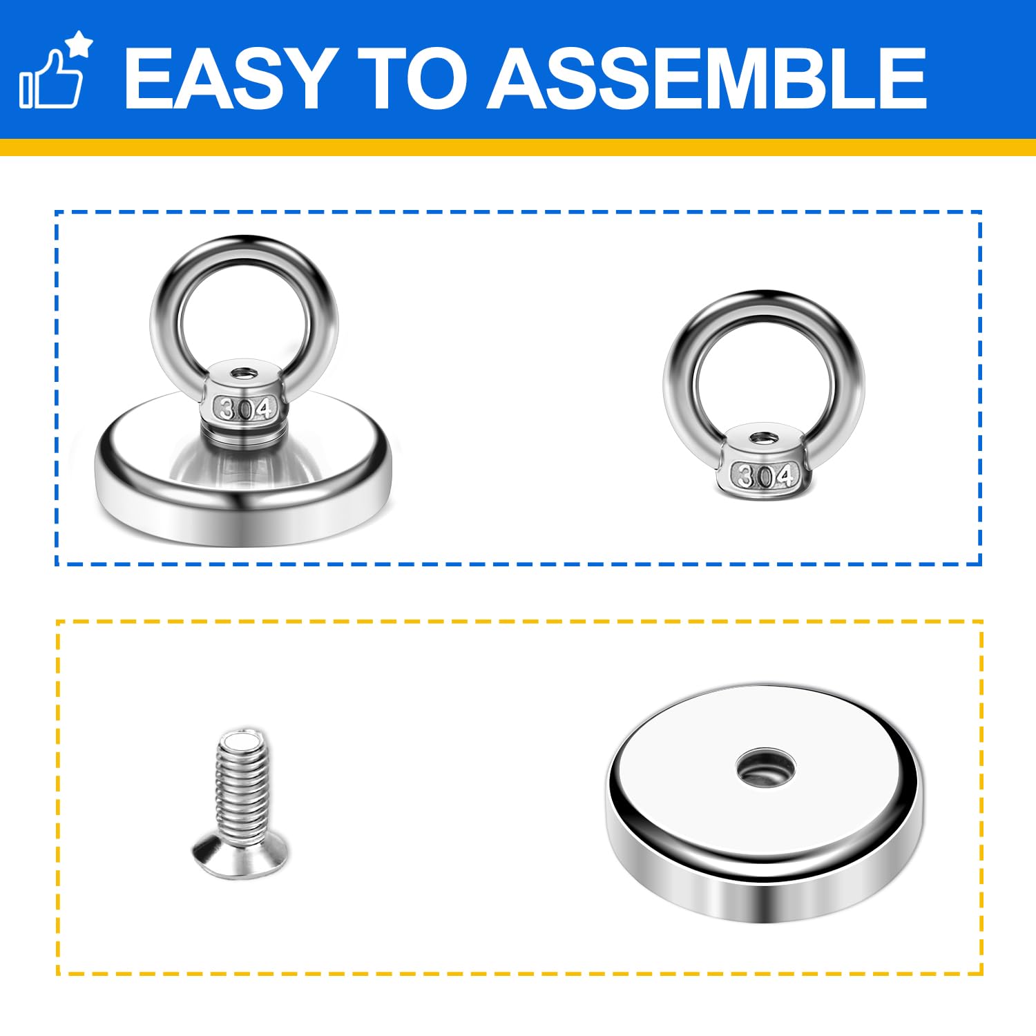 Strong Reliable Magnetic Hooks