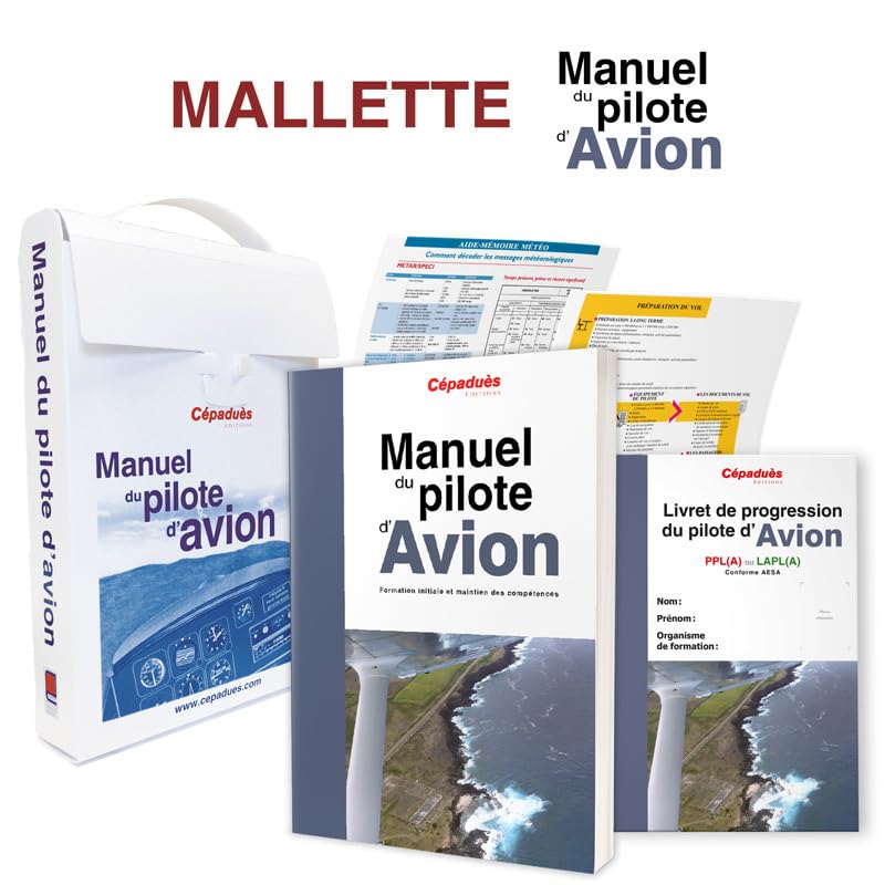 Mallette du Manuel du pilote d'avion 19e édition PPL - LAPL Broché – Illustré, 13 septembre 2021