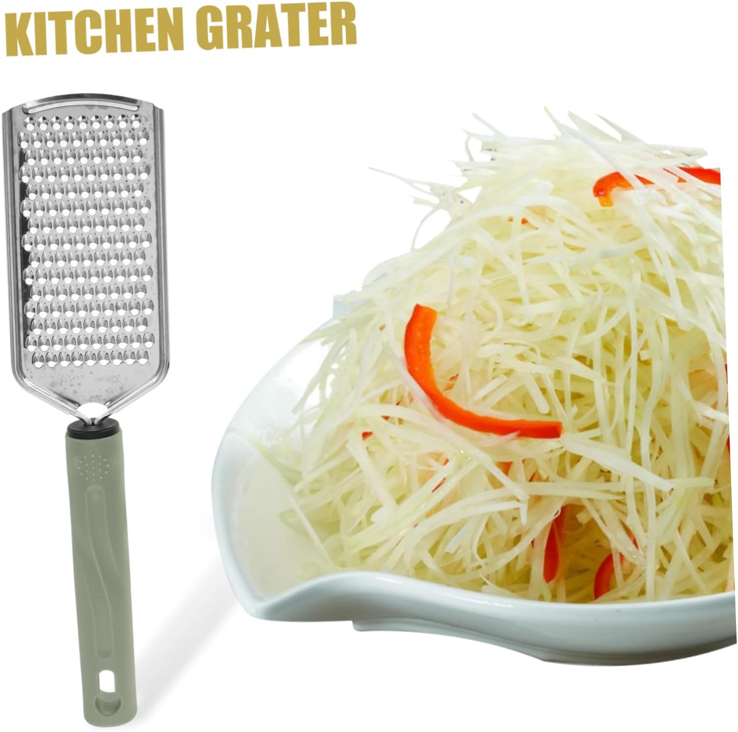 Space-Saving Stainless Steel Grater Set for Cheese and More