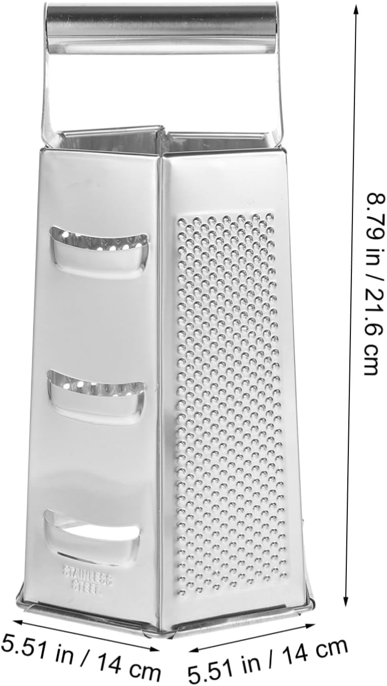 Stainless Steel Grater with 6 Shape Slicing Function Reusable Cooking Tool
