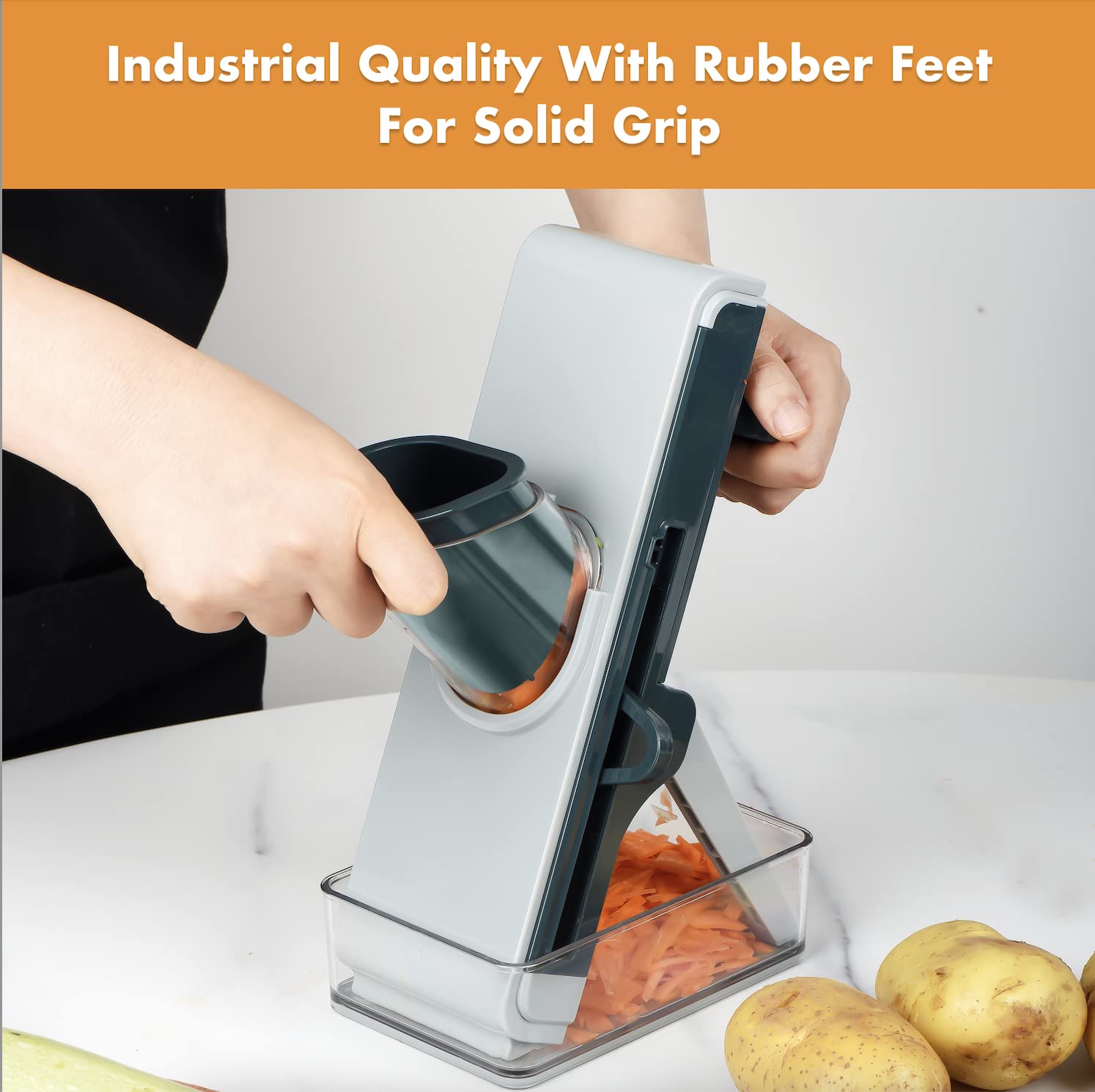 Homarden Mandoline Slicer - Effortless vegetable cutting