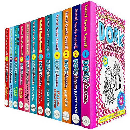 Dork diaries series by Rachel Renee Russell 12 Books Collection Set Puppy Love