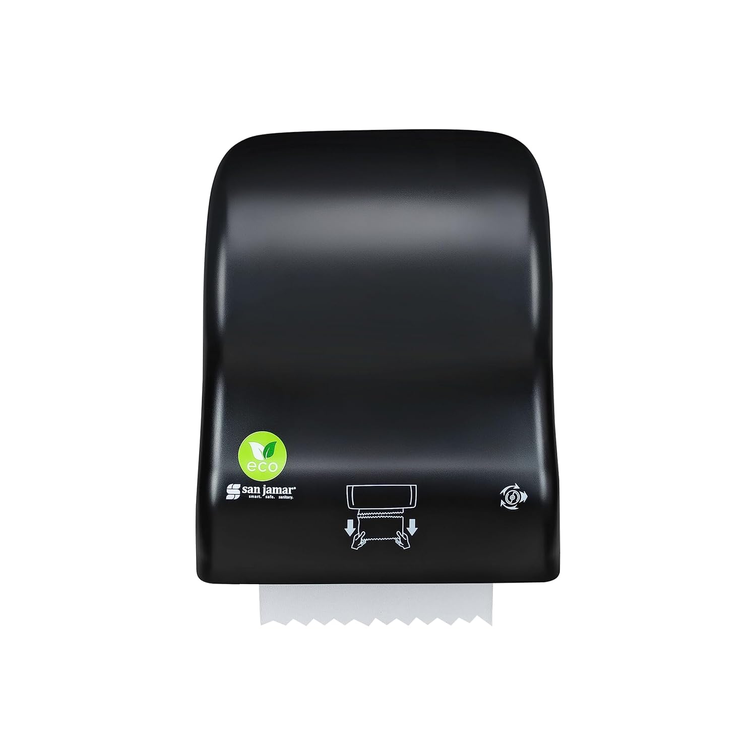 San Jamar Ecologic Recycled Plastic Paper Towel Dispenser Black