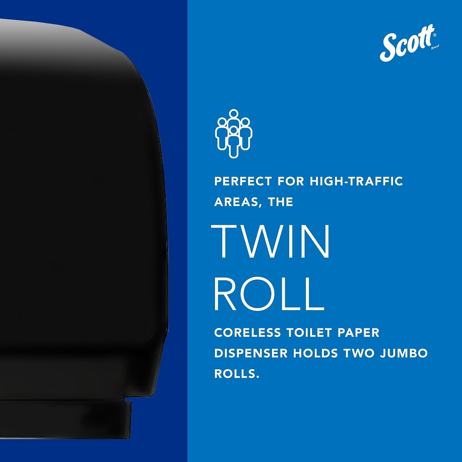 Professional Coreless Twin Toilet Paper Dispenser
