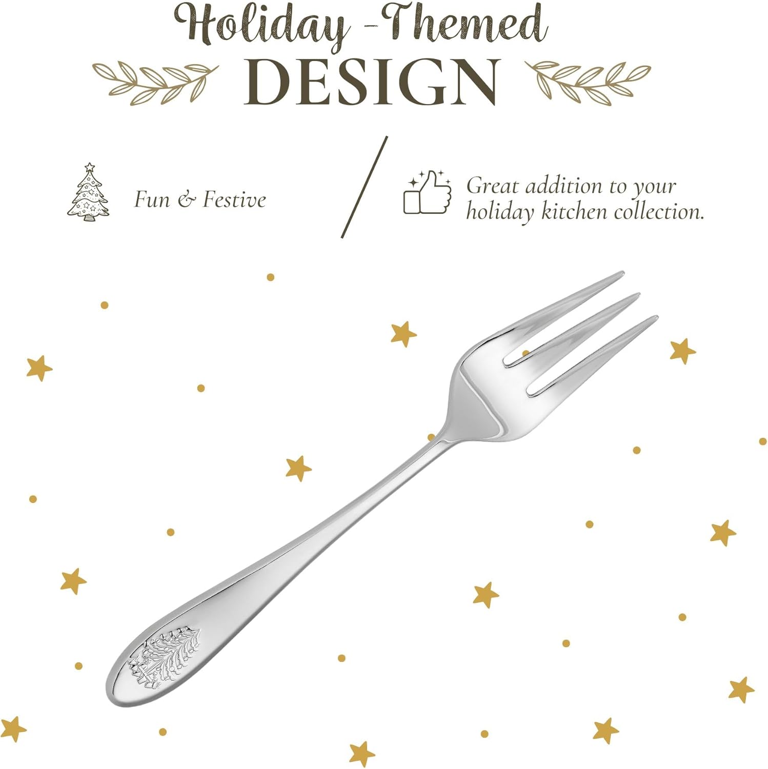 Spode Christmas Tree Serving Fork Holiday Flatware